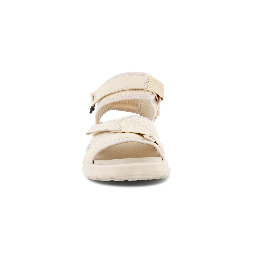 Womens Sandals - ECCO Exowrap 3S Velcro - Beige - 6082AYQBF